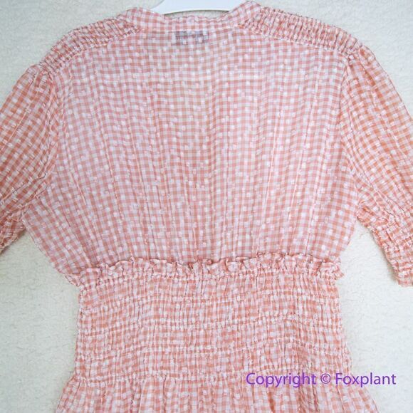 En Saison Caldera A-Line Gingham Print Midi Dress, size S - Picture 12 of 16